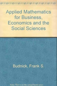 Applied Mathematics For Business Economics,And The Sosial  Scince
