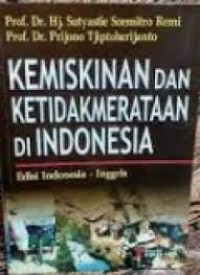 Kemiskinan Dan Ketidakmerataan Di Indonesia