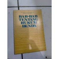 BAB-BAB TENTANG HUKUM BENDA