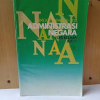 Administrasi Negara Edisi kelima Jilid 1