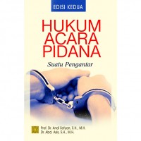 Hukum Acara Pidana Suatu Pengantar