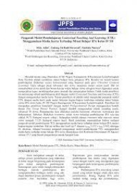 PENGARUH PENGGUNAAN MODEL CTL (CONTEXTUAL TEACHING AND LEARNING)DENGAN MEDIA PERMAIAN ULAR TANGGA TERHADAP PENGUASAAN KONSEP FISIKA