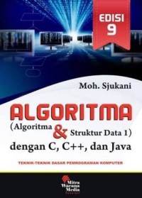 Image of Algoritma (Algoritma & Struktur Data 1) dengan C, C++, dan Java: Teknik-Teknik Dasar Pemrograman Komputer\
