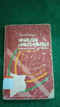 Image of Analisis Matematika: Penerapan Bisnis dan Ekonomi