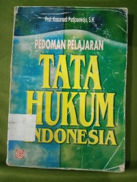 Image of Pedoman Pelajaran Tata Hukum Indonesia