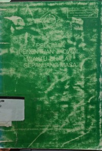 Image of Pedoman penentuan jadwal waktu shalat sepanjang masa