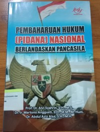 Image of Pembaharuan Hukum (Pidana) Nasional Berlandaskan Pancasila