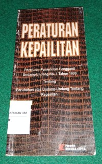 Image of Peraturan Kepailitan