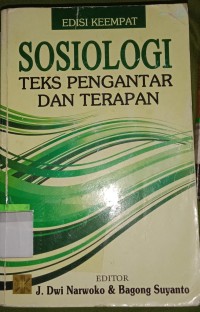 Image of Sosiologi: teks pengantar dan terapan