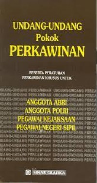 Undang-Undang Pokok Perkawinan