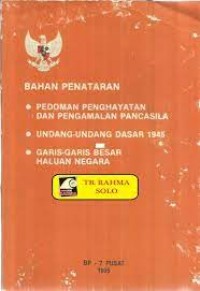 BAHAN PENATARAN P4 UUD 1945 GBHN