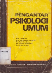 Pengantar Pisikologi Umum