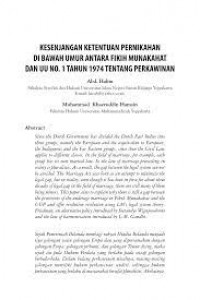 PERCERAIAN DIBAWAH TANGAN SETELAH DIBERLAKUKAN UNDANG - UNDANG PERKAWINAN NOMOR 1 TAHUN  1974