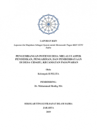 EVALUASI PROYEK PEMBINAAN DAN BANTUAN KEPADA PONDOK PESANTREN PELITA III