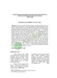 Hubungan Paritas dengan kejadian Rupture Perineum pada persalinan Kala II di Puskesmas Pademawu Kecamatan Pademawu