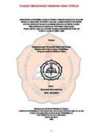 PENGARUH PEMBELAJARAN KOOPERATIF TIPE STUDENT TEAM ACHIEVEMENT DIVISION (STAD) TERHADAP PENGUASAAN KONSEP FISIKA PADA POKOK BAHASAN KALORA DI MA KABUPATEN PAMEKASAN