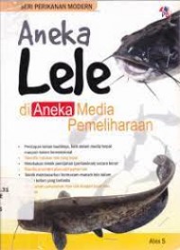 Aneka Lele di Aneka Media Pemeliharaan