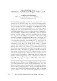 ISLAM SASAK WETU TELU VERSUS WAKTU LIM A